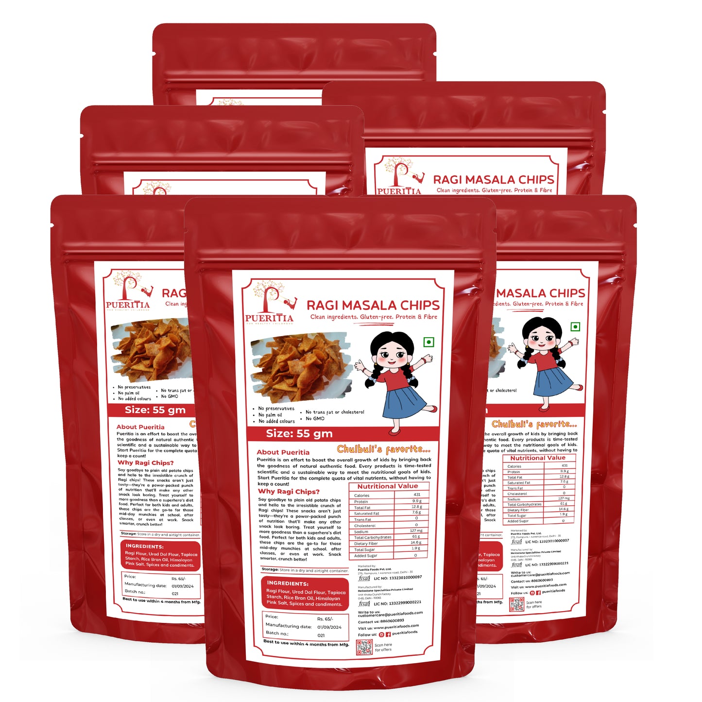 Ragi Classic Masala Protein Chips
