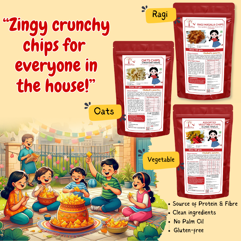 Assorted Vegetables Masala Protein Chips