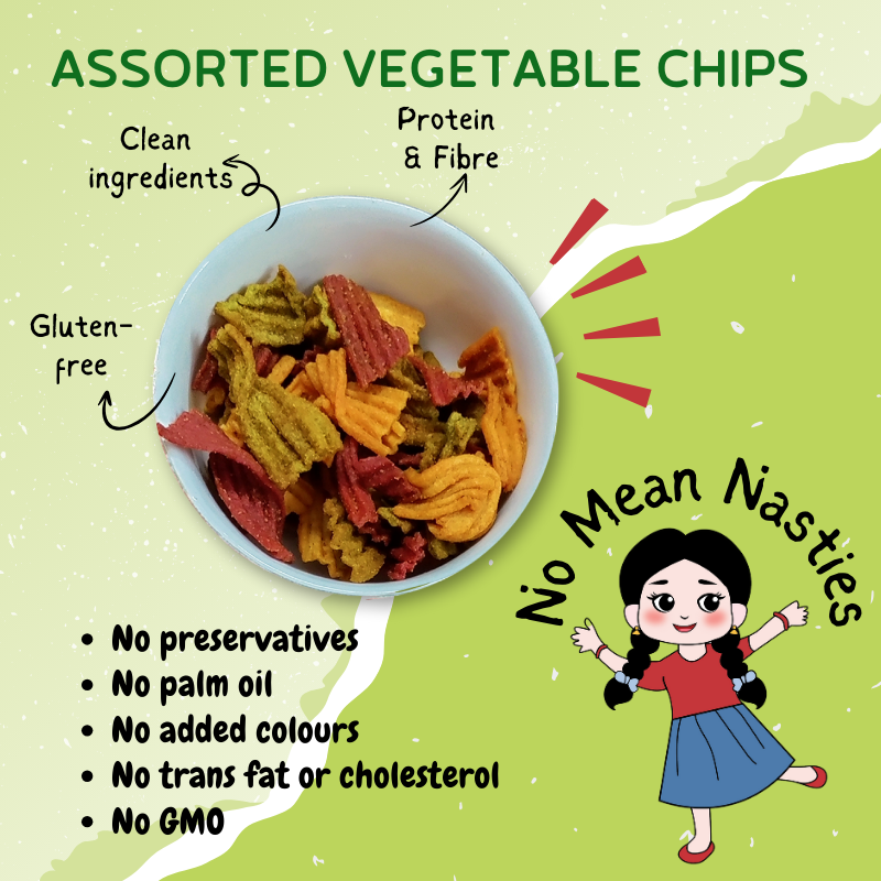 Assorted Vegetables Masala Protein Chips