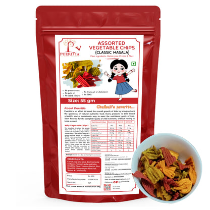 Assorted Vegetables Masala Protein Chips